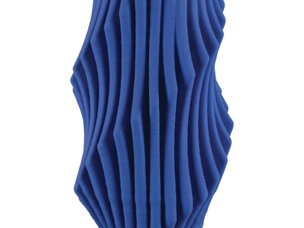 Blue Pleat Large Vase - Image 3