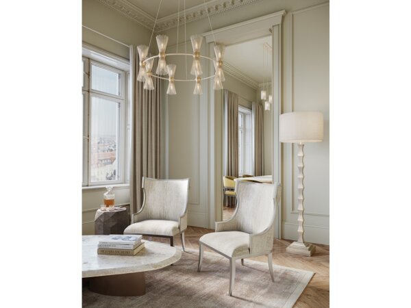 Novatude Gold and Silver Chandelier - Image 4
