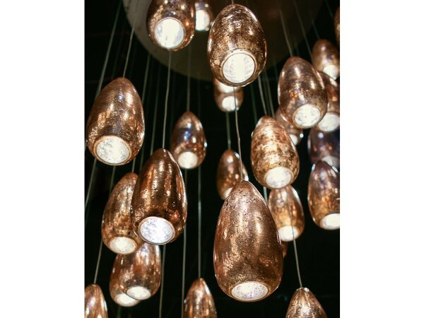 Rame 15-Light Round Multi-Drop Pendant - Image 5