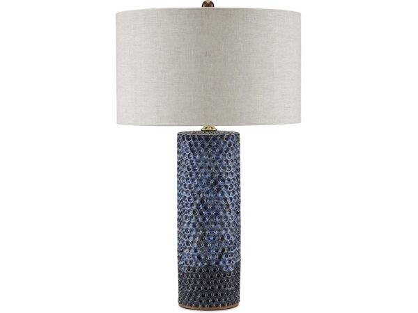 Polka Dot Blue Table Lamp - Image 4
