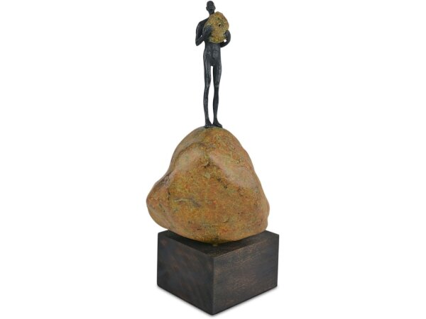 Man on Rock Medium Bronze - Image 4