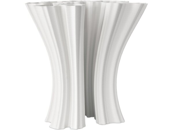 Godet White Vase - Image 4