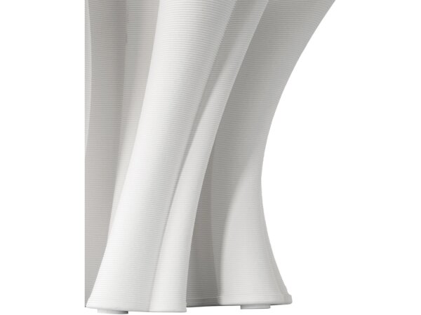 Godet Twist White Vase - Image 3