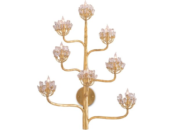 Agave Americana Gold Wall Sconce - Image 3