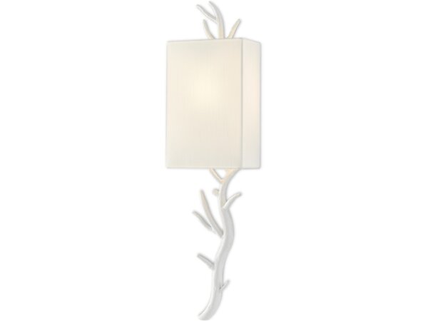 Baneberry White Wall Sconce, Left - Image 3