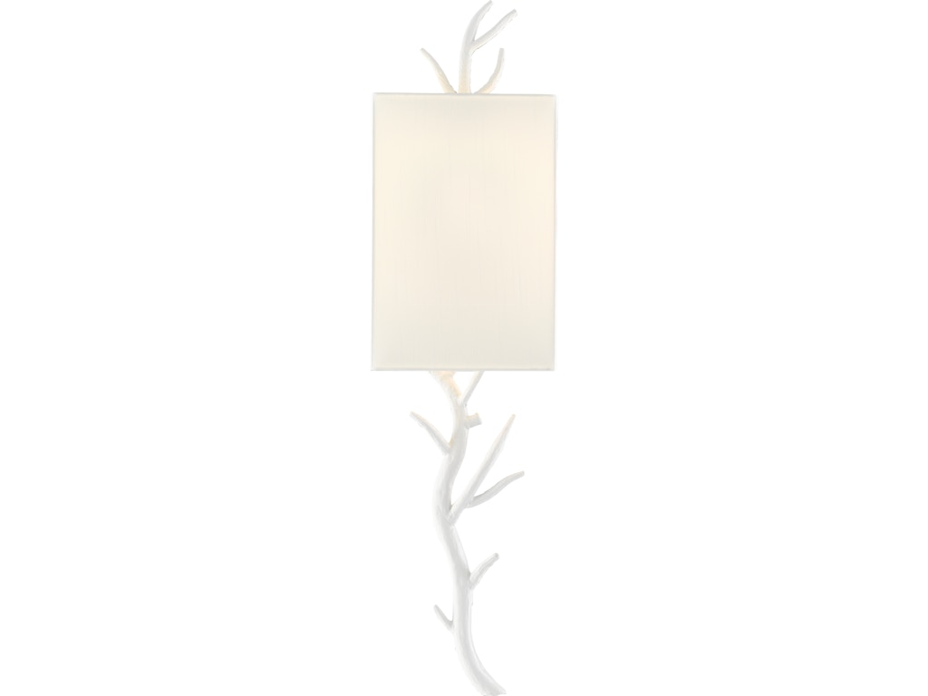 Baneberry White Wall Sconce, Right