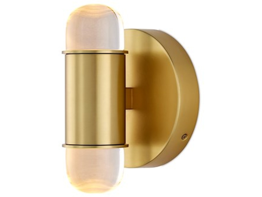 Capsule Brass Wall Sconce