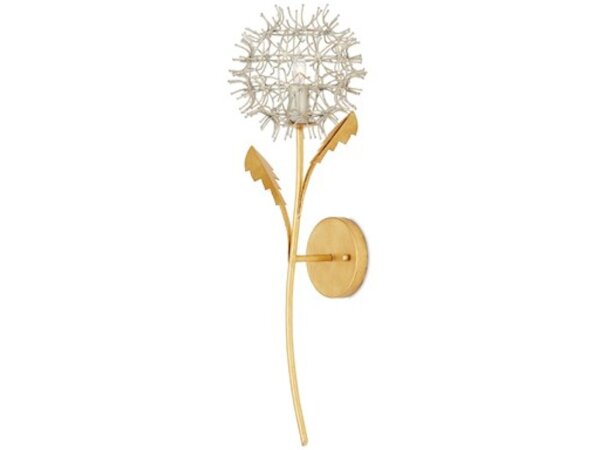 Dandelion Silver and Gold Wall Sconce
