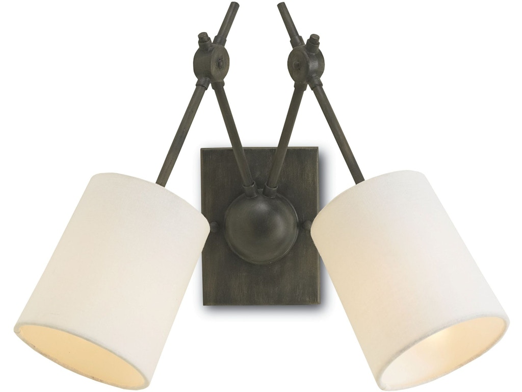 Compass Black Wall Sconce