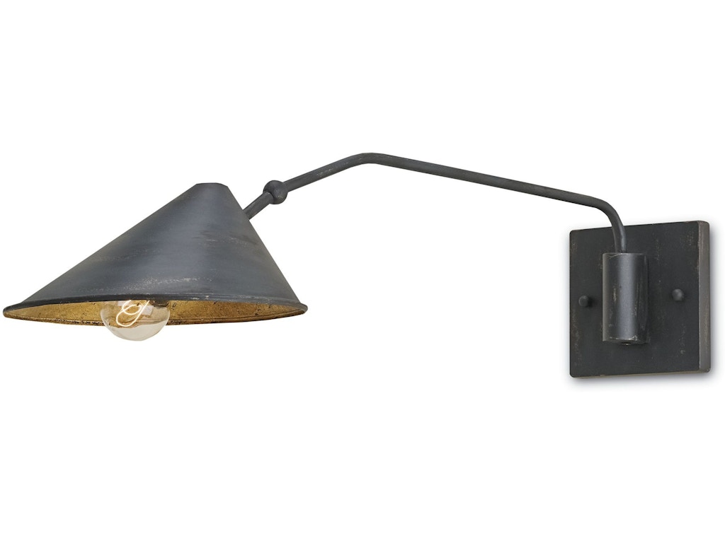 Serpa Black Single Swing-Arm Wall Sconce
