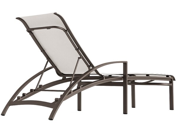 Sling Stacking Flat Adjustable Chaise - Image 4