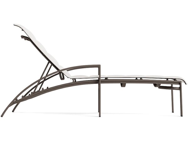 Padded Sling Stacking Adjustable Chaise - Image 3