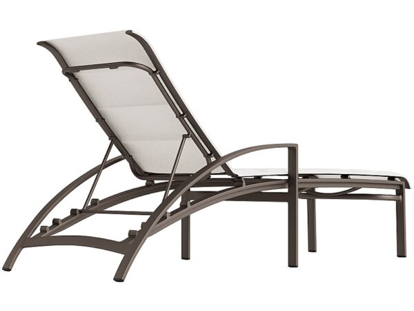 Padded Sling Stacking Adjustable Chaise - Image 4