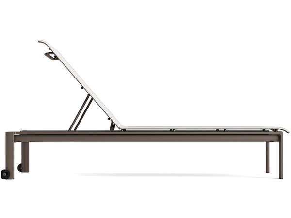 Sling Stacking Adjustable Chaise with Wheels - Image 3