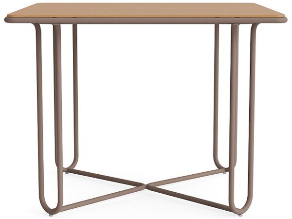 38" Square Teak Top Dining Table - Image 3