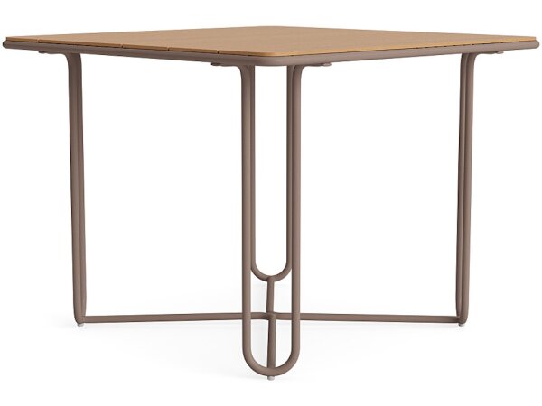 38" Square Teak Top Dining Table - Image 4