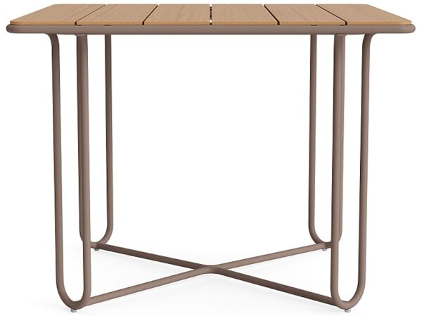 38" Square Teak Top Dining Table - Image 5