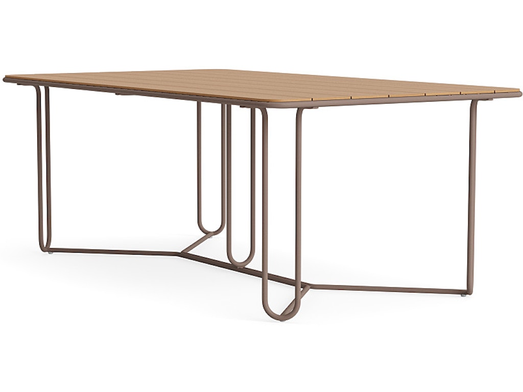 43" X 77" Teak Top Dining Table