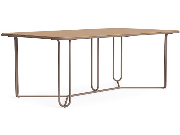 43" X 77" Teak Top Dining Table - Image 4