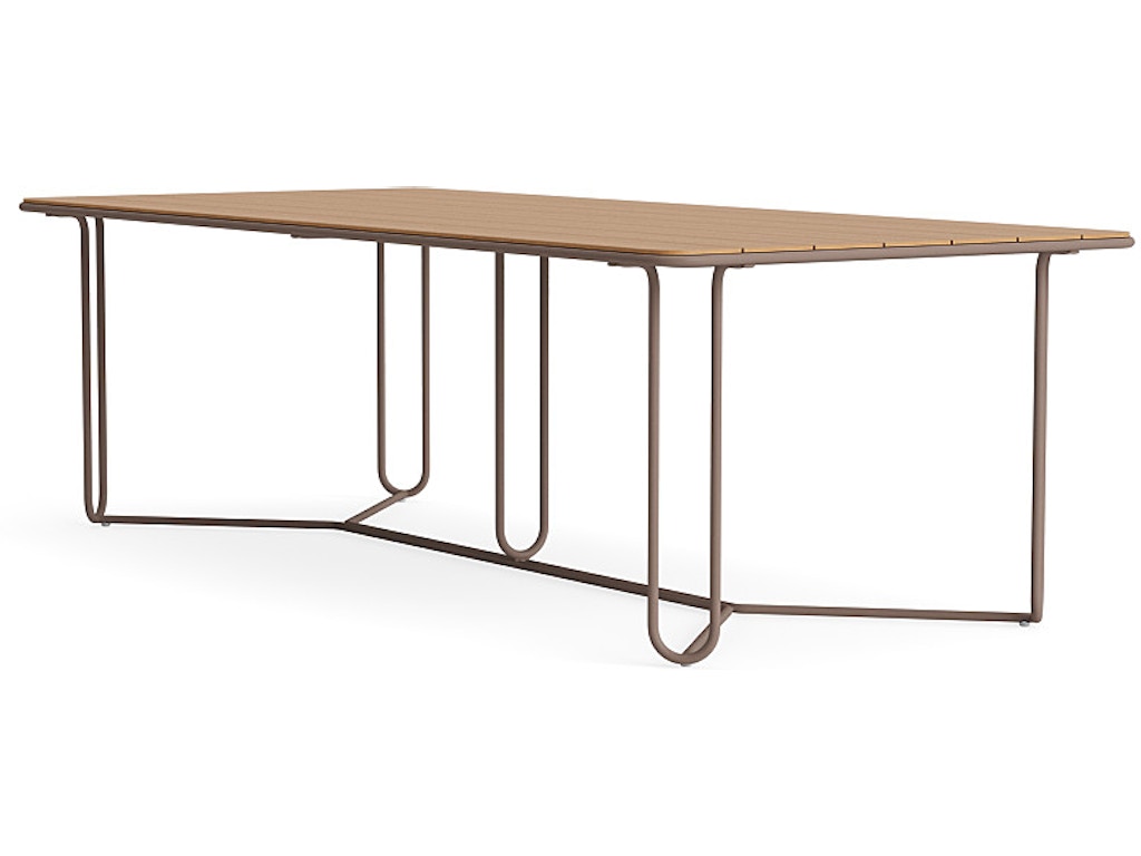 43" X 97" Teak Top Dining Table
