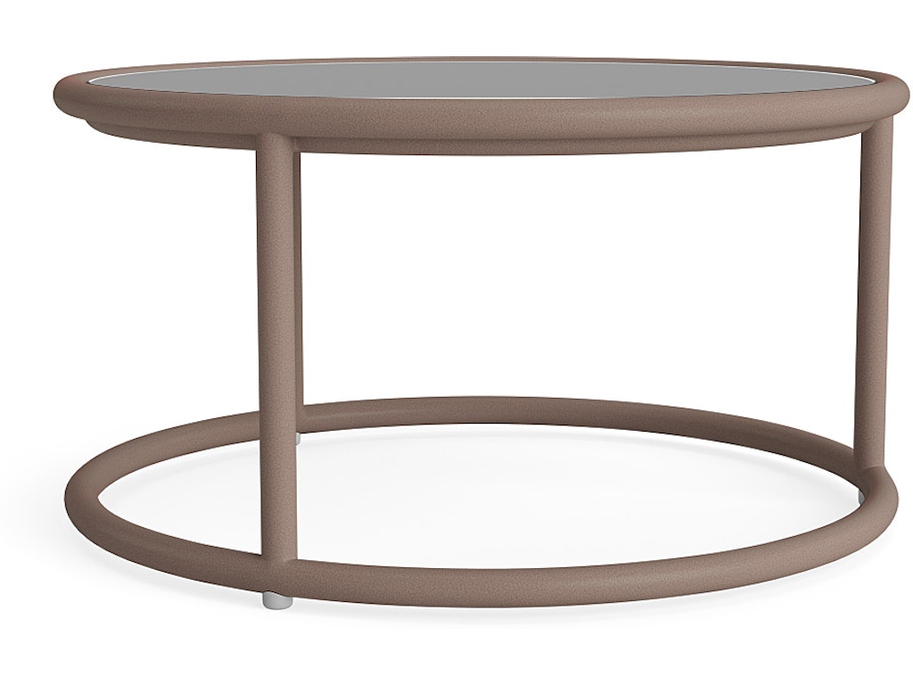 20" Round Glass Top Side Table