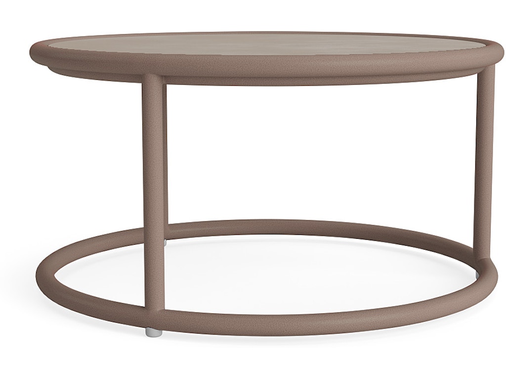 20" Round Ceramic Top Side Table
