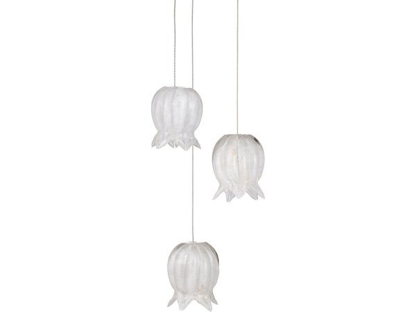 Polpo White 3-Light Round Multi-Drop Pendant - Image 4