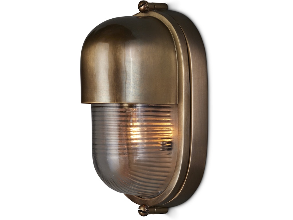 Maritime Brass Outdoor Wall Sconce