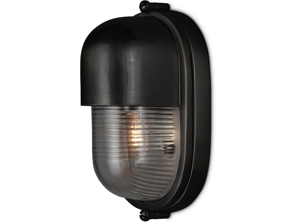 Maritime Black Outdoor Wall Sconce