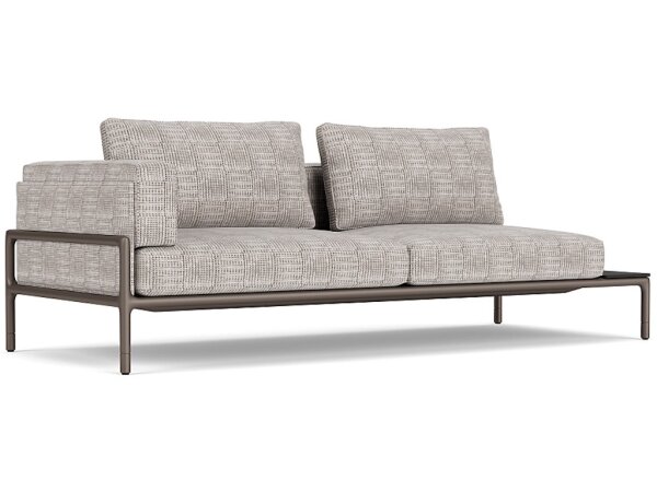 Left Arm Loveseat with Table Sectional
