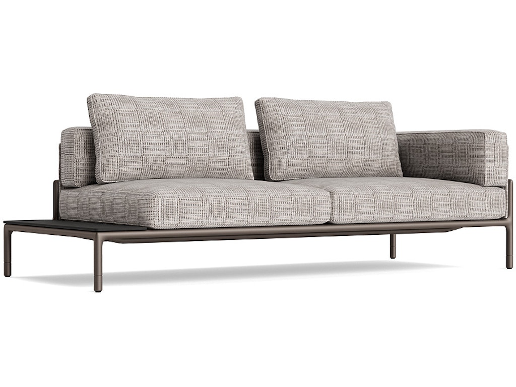 Right Arm Loveseat with Table Sectional