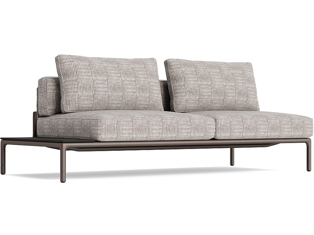 Armless Sectional with Left Table