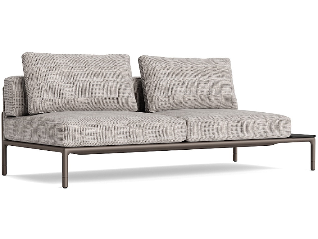 Armless Sectional with Right Table