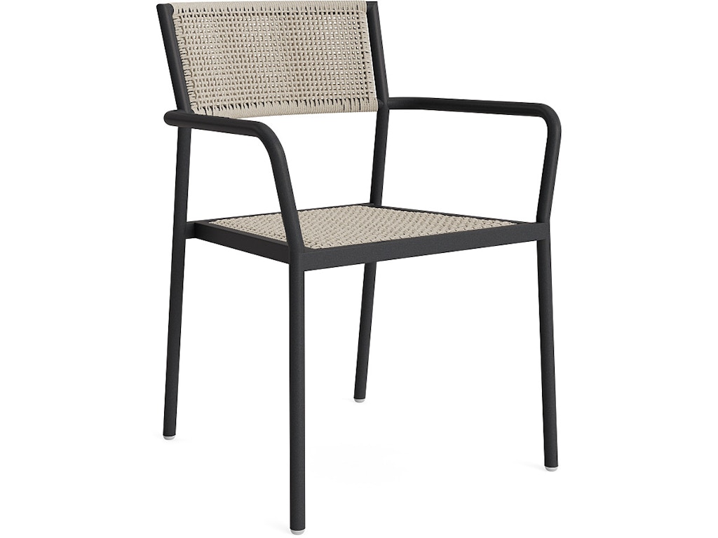 Woven Stacking Dining Arm Chair