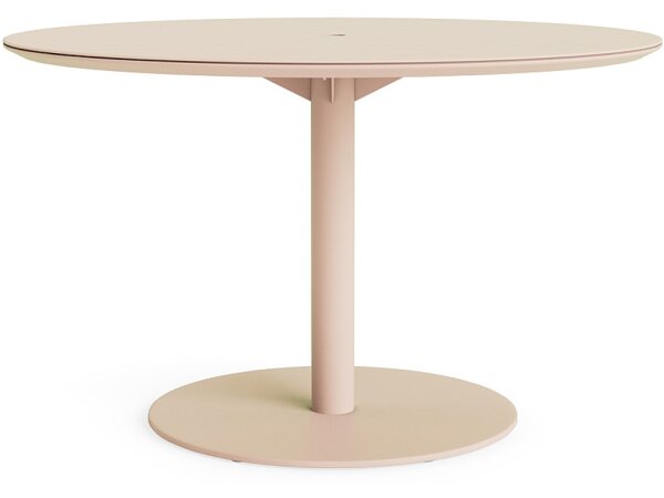 48" Round Slat Top Dining Umbrella Table - Image 5