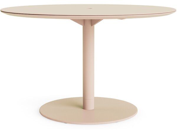 48" Round Solid Top Dining Umbrella Table