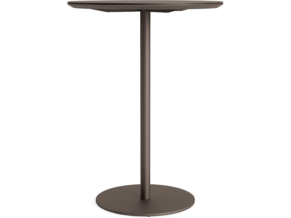 30" Round Slat Top Bar Table