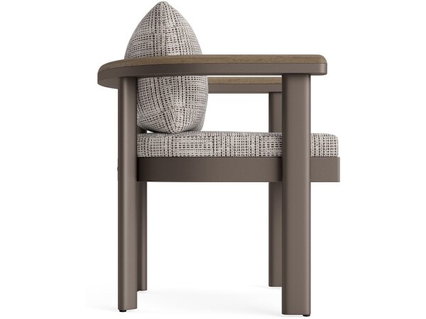 Dining Arm Chair with Teak - Image 3