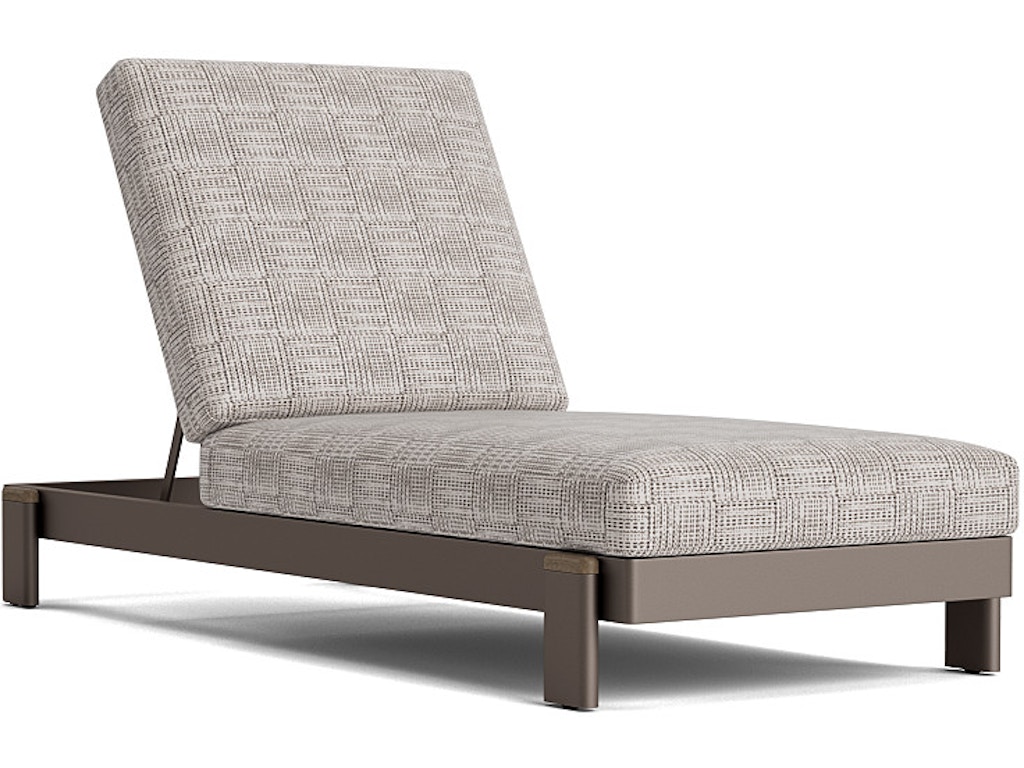 Chaise with Teak