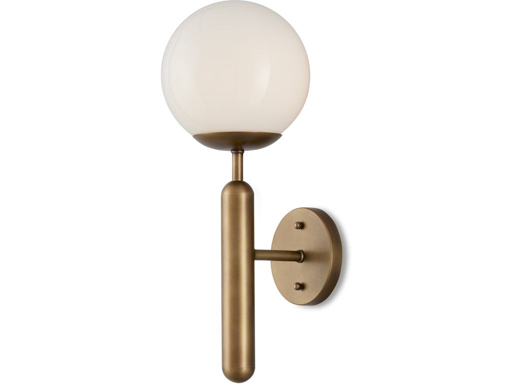 Barbican Single-Light Brass Wall Sconce