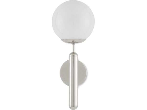Barbican Single-Light Nickel Wall Sconce - Image 3