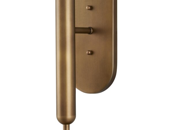 Barbican Double-Light Brass Wall Sconce - Image 3