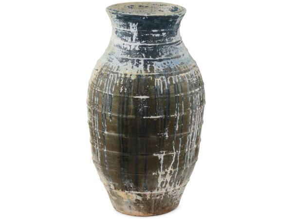 Ragusa Large Antique Blue Drip Urn - Image 5