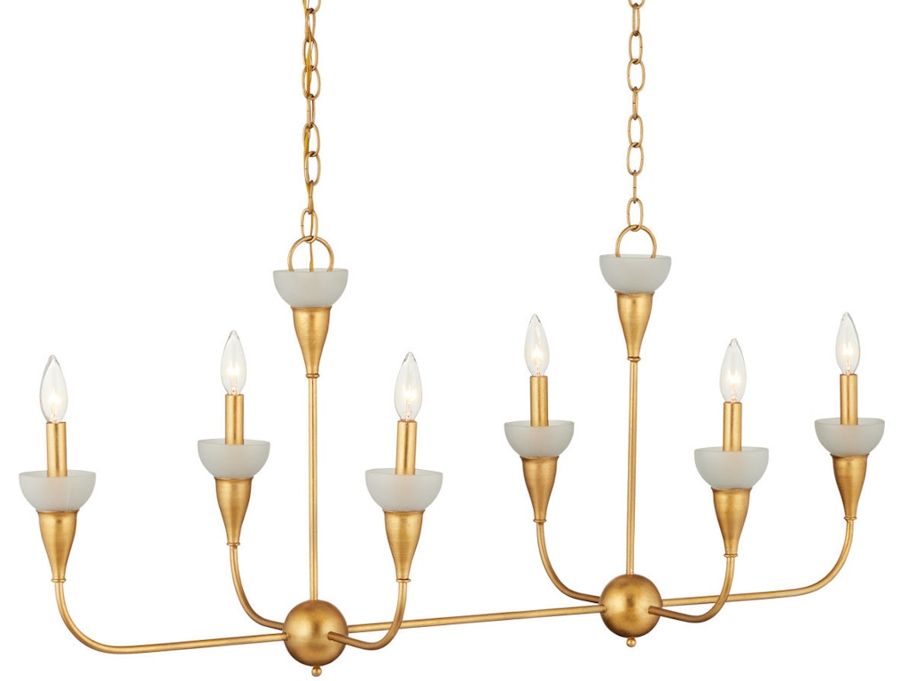 Aurelia Frost Rectangular Chandelier