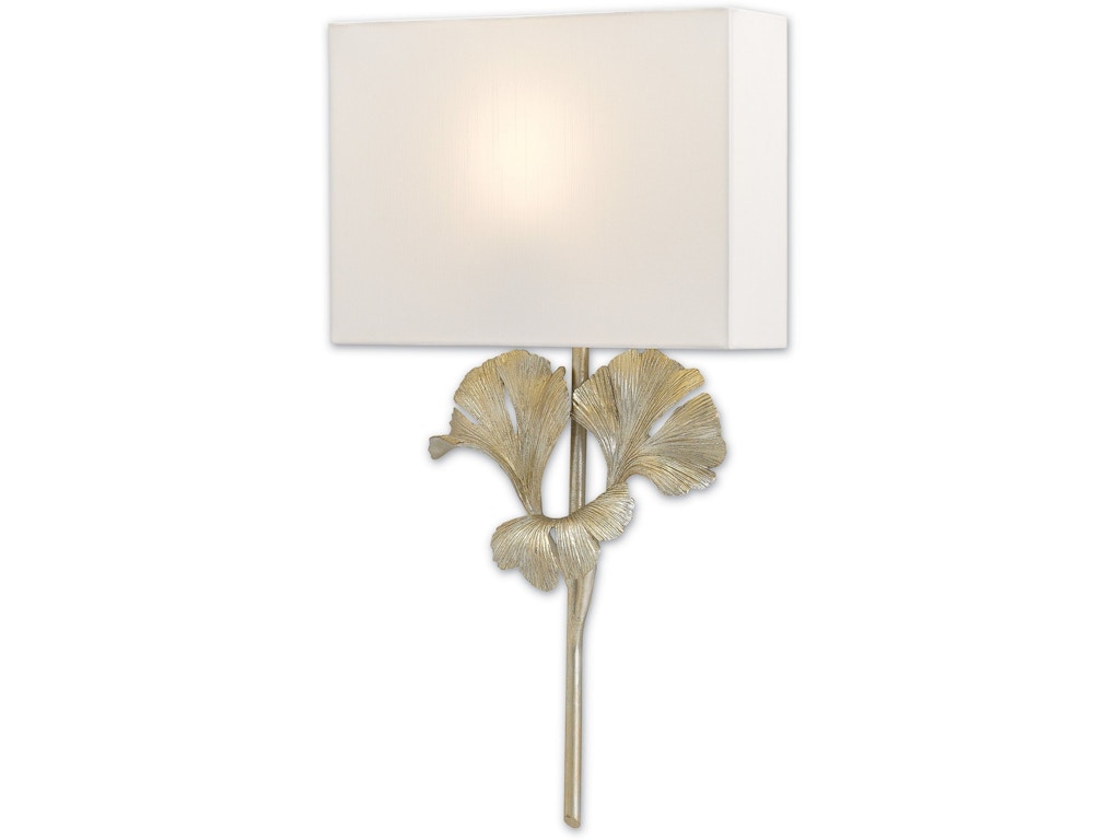 Gingko Silver Wall Sconce