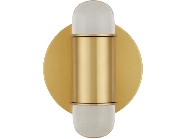 Capsule Brass Wall Sconce - Image 4