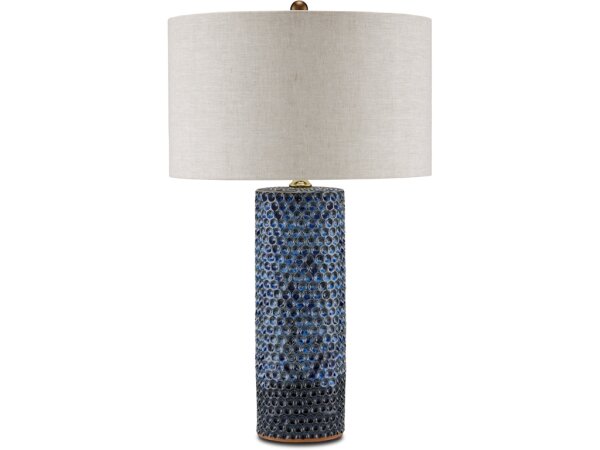 Polka Dot Blue Table Lamp - Image 2