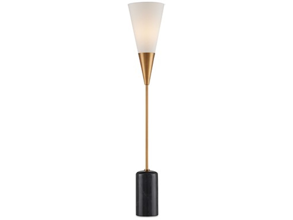 Martini Black Torchiere Table Lamp