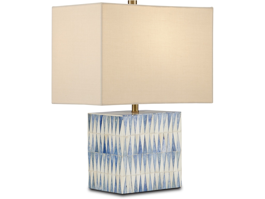Nadene Blue and White Table Lamp