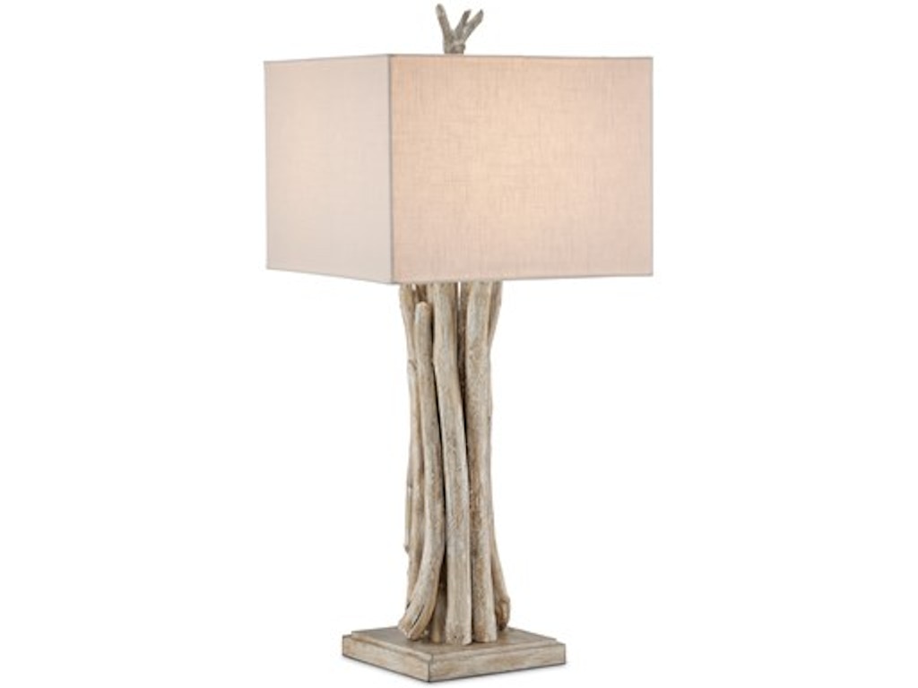 Driftwood Whitewash Table Lamp